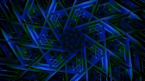 Abstract Star Shape Multicolor Psychedelic Hypnotic Technology VJ Loop Background alt