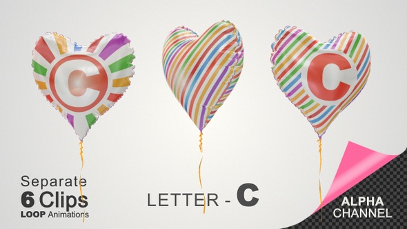 Balloons with Letter - C