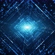 Digital Tunnel Of Cyberspace With Particles And Lighting 00766 - VideoHive Item for Sale