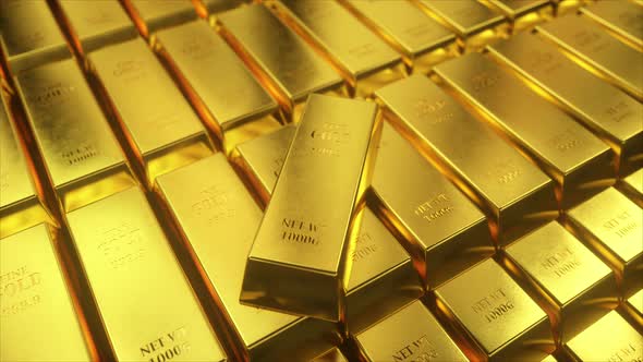A Wall of Millions of Gold Bars alt