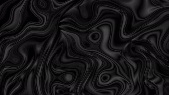 Black Abstract Glossy Liquid Waves