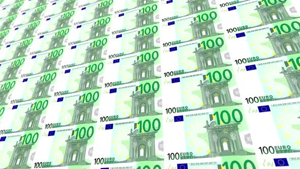 100 Euro Note Money Loop Background 4K 01