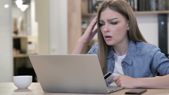 Online Shopping Failure Reaction By Young Girl alt