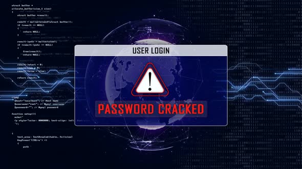 Password Cracked Text and User Login Interface