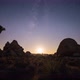 Moon Set and Milky Way in Joshua Tree National Park - VideoHive Item for Sale