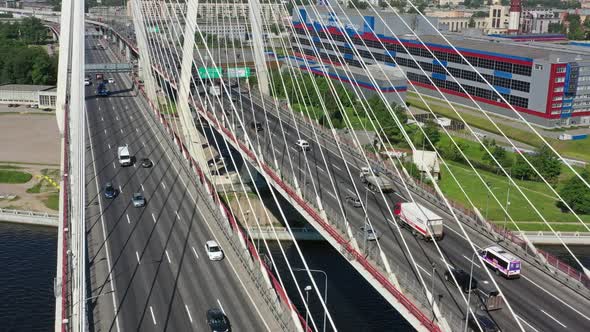 Cablestayed Bridge with Cars alt