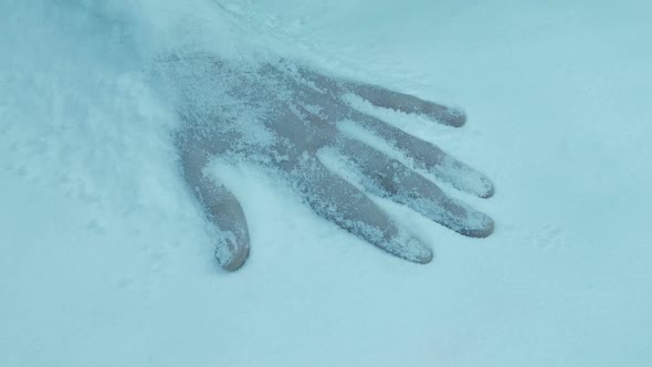 Dead Body In Snowfall Moving Shot, Stock Footage | VideoHive