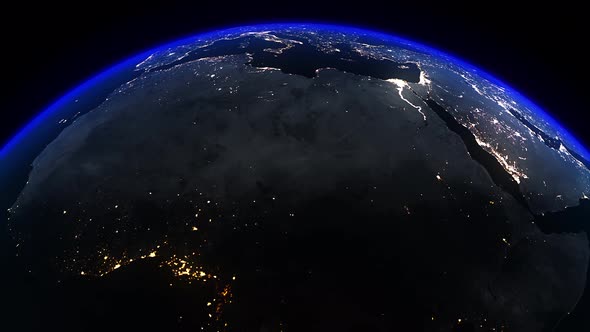 Earth Night Africa