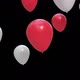 Red and white balloon floating - VideoHive Item for Sale