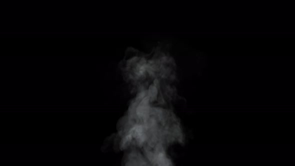 Realistic Gray Atmospheric Smoke Slowly Floating Fills the Gloom Visual Template alt