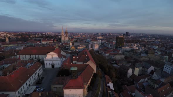 Aerial view of Zagreb alt