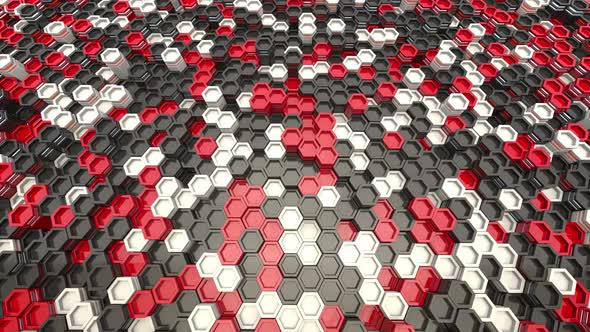 Abstract hexagon geometric surface