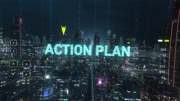 Digital Abstract Smart City Action Plan Title