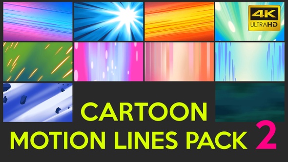 Cartoon Motion Lines Pack 2 alt