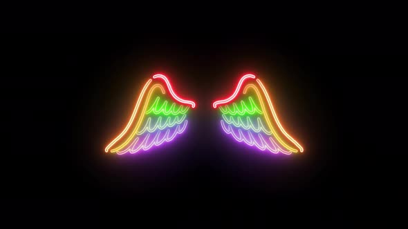 Neon Angel Wings alt