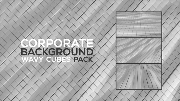 Corporate Background Wavy Cubes Pack