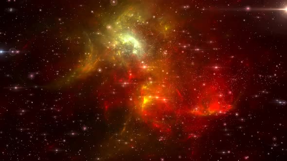 Red Galaxy Space Motion Loop Background