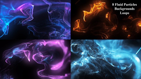 Fluid Particles Backgrounds Loops 4K
