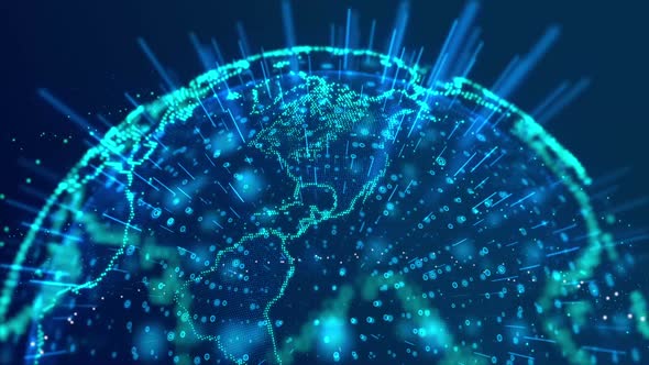 Earth Particles Motion Graphics