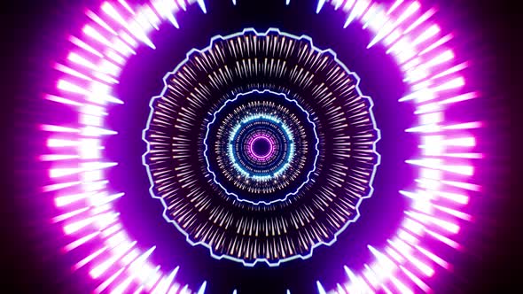 Neon Needle Light Streak Portal Loop 4K alt