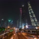 Shanghai, China  | Downtown Shanghai's Traffic at Night - VideoHive Item for Sale