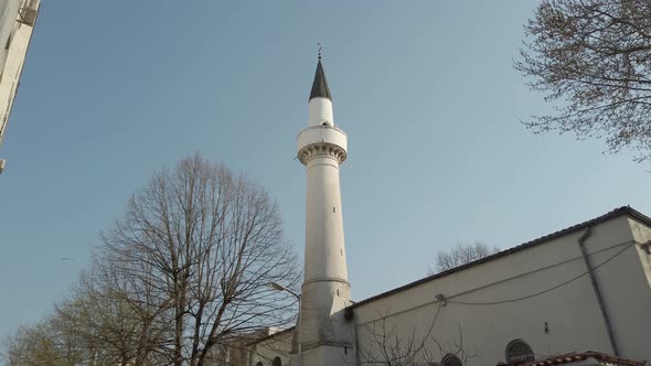 Varna Mosque Pivoting Shot Slow Motion
