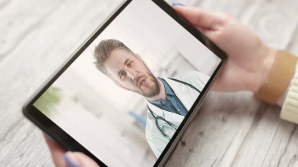 Video Call with Doctor While Staying at Home
