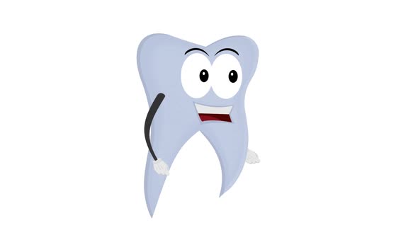 Tooth Cartoon Character