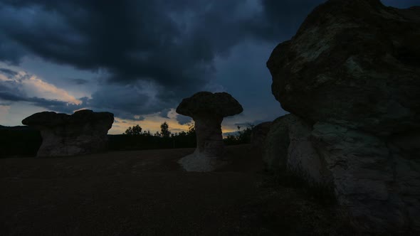 Sunset and Rocks