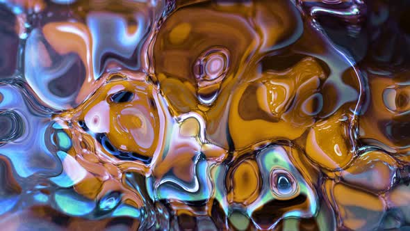 Abstract background water liquid animated, Black Brown Cyan White Water Paint Liquid Animation alt