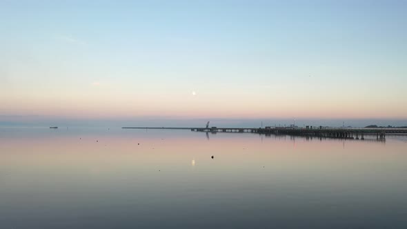 The Pier at the Power Station on the Banks of the River Foyle Near Derry Northern Ireland alt