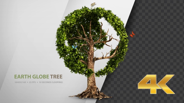 Earth Globe Tree (4K) alt