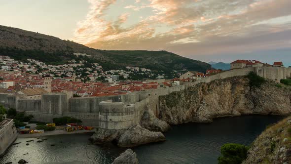 Time Lapse of Dubrovnik Old Town in Croatia alt