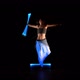 Beautiful Gipsy Woman Dancing In Neon Light With Ultraviolet Staffs 1 - VideoHive Item for Sale