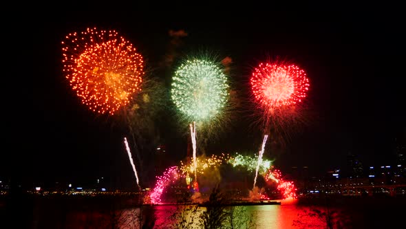 Firework Festival in Seoul South Korea