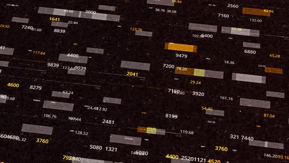 Small blocks of data and numbers alt