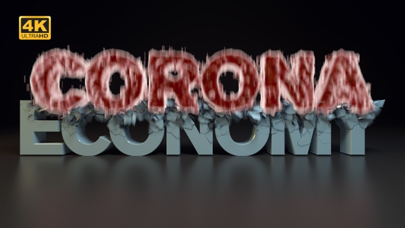 Covid-19 Corona Delta Variant Crushing Economy - 4K alt