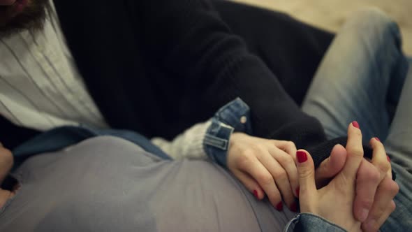 Two People Relaxing Beach alt