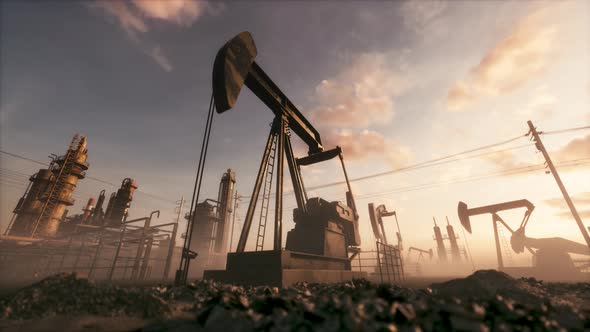 Oil Pump Jack On The Factory alt