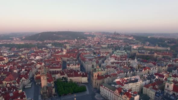 Aerial View of Old Center of Prague, Czech Republic alt