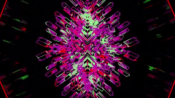 Vj Purple Loop Kaleidoscope With Background HD alt
