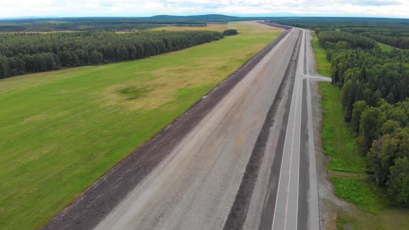 4K Drone Video of Moose Creek Dam, Tanana River Levee and Chena River Lakes Flood Control Project by alt
