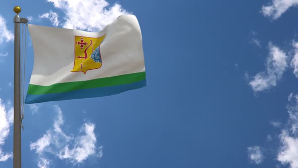 Kirov Oblast Flag (Russia) On Flagpole alt
