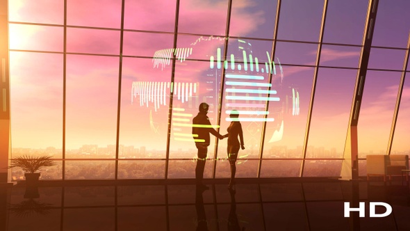 Man And Woman Shaking Hands From Dawn To Dusk HD alt