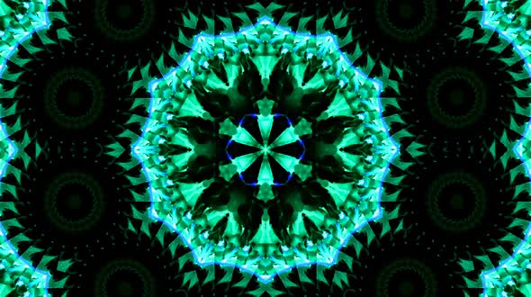 Bright abstract light governing full color, kaleidoscope, black background alt