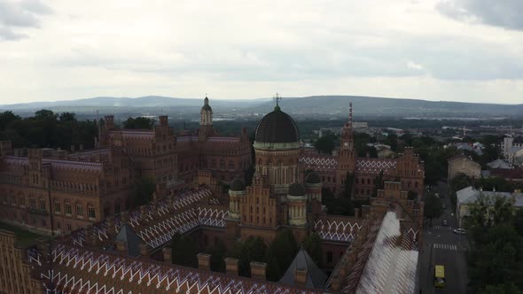 Aerial View of the Residence of Bukovinian and Dalmatian Metropolitans alt