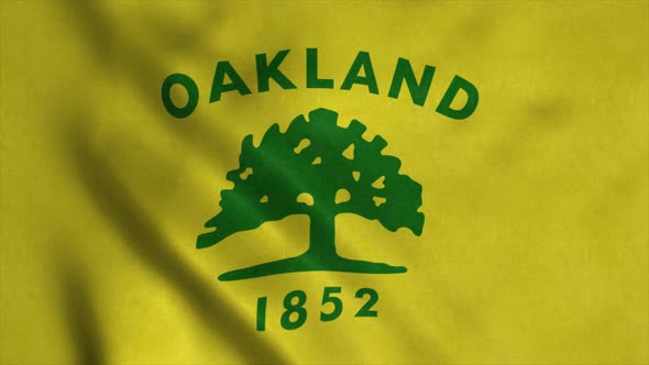 Flag of Oakland City City of United States of America alt