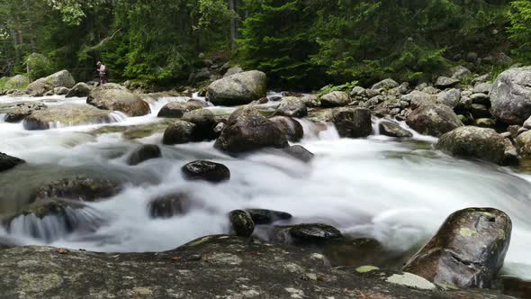 Mountain River and Fishermen alt