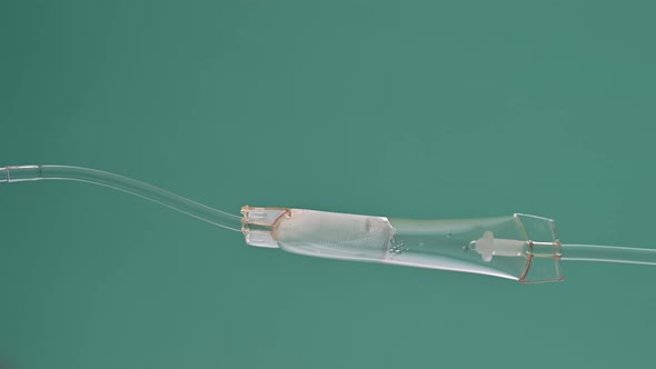 Close-up of intravenous drip in hospital, Intravenous saline solution, intraven