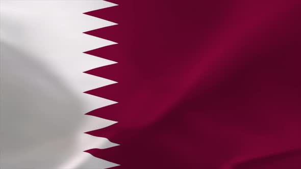 Qatar Waving Flag Animation 4K Moving Wallpaper Background alt